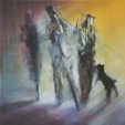 Michel BECKER Poster d'aprè le tableau intitulé NOUVELLE VIE - Offset quadri 38 cm x 38 cm