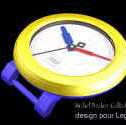 Design d'une ligne de montres pour LEGO par Michel BECKER Boîte ronde avec lunette unie
