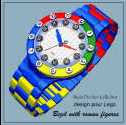 Design d'une ligne de montres pour LEGO par Michel BECKER Chronomètre classique avec lunette à chiffres romains