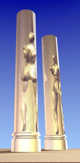 COLONNE 1 - Projet de sculpture en creux sur colonne de Michel BECKER - Vue 2